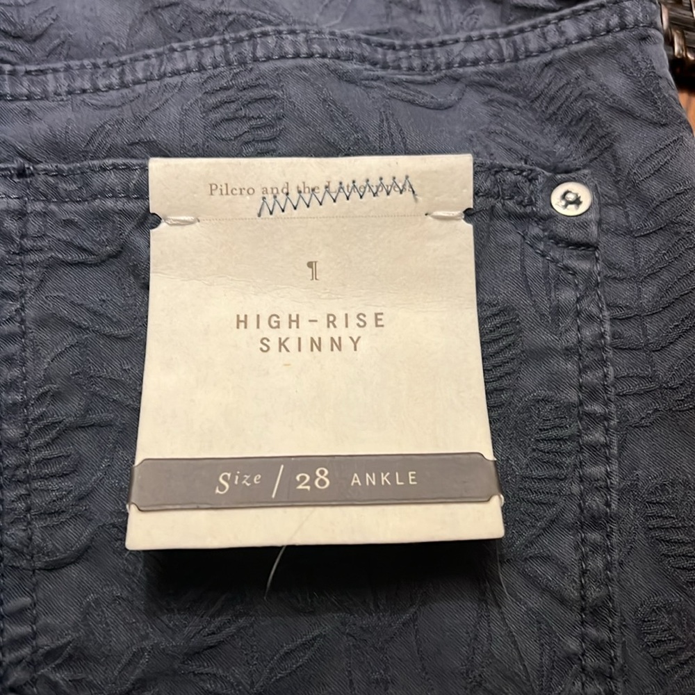 Anthropologie Pilcro High Rise Skinny ankle pant